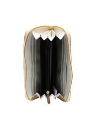 ROCCOBAROCCO MONOGRAM Fermoar &icirc;n jurul portofelului alb - Portofele femei - 2