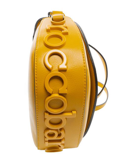 NINA  Geantă de umăr mini, cu curea de umăr muştar - Genți femei