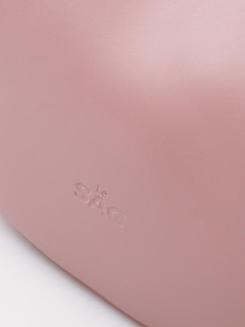 TULIPANO Geanta de umar, cu bareta de umar, din piele roz milenar - Genți femei