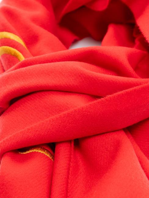 BEAR Eșarfă de lână roșu - Eșarfe