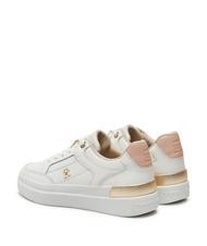 TOMMY HILFIGER LUX HARDWARE COURT  Tenisi din piele alb străvechi - Pantofi femei - 3