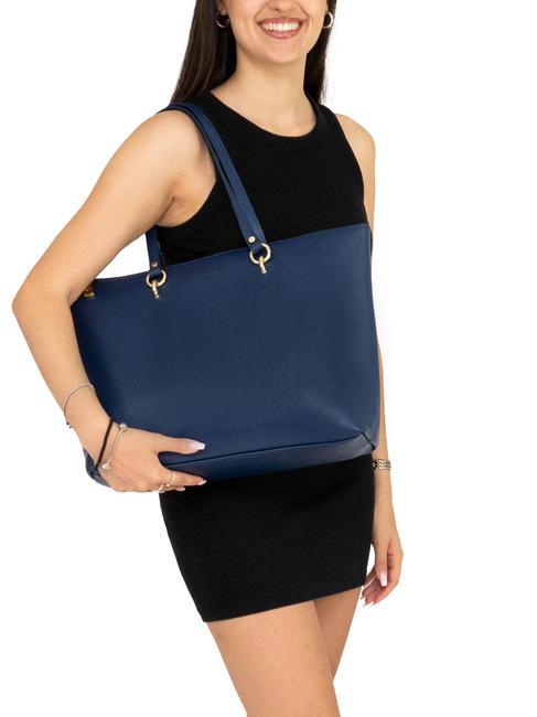 VIOLA  Geanta de cumparaturi din piele blugi - Genți femei