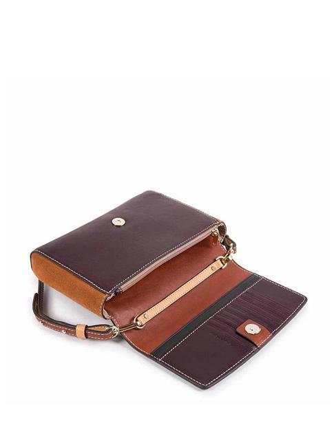 CAMPIONARIO - DAFNE  Geanta mini de umar, din piele maro/cabaniu - Genți femei