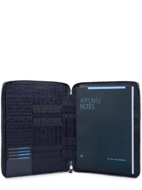 Pictograma Linia CARY, din piele albastru - Husă pentru tabletă și organizator