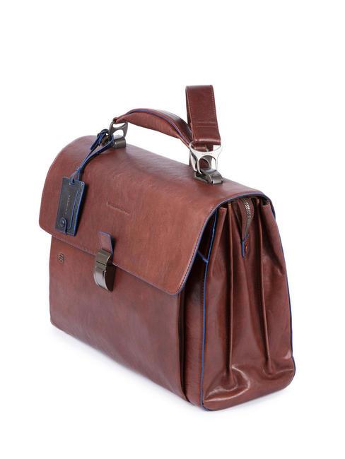 CAMPIONARIO - BLUE SQUARE SPECIAL Servietă din piele pentru laptop de 15,6 inchi MORO - Serviete birou