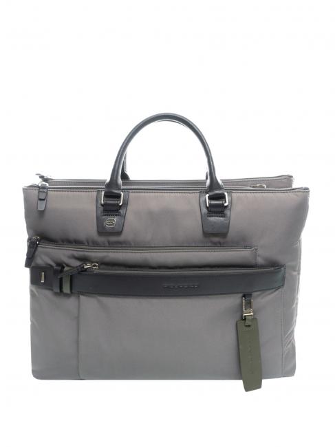 CAMPIONARIO - HEXAGON  Servietă pentru laptop de 15,6 ", cu curea de umăr GRI - Serviete birou