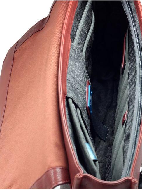 CAMPIONARIO - MARTIN  Servietă extensibilă pentru computer de 15,6 inchi PIELE - Serviete birou