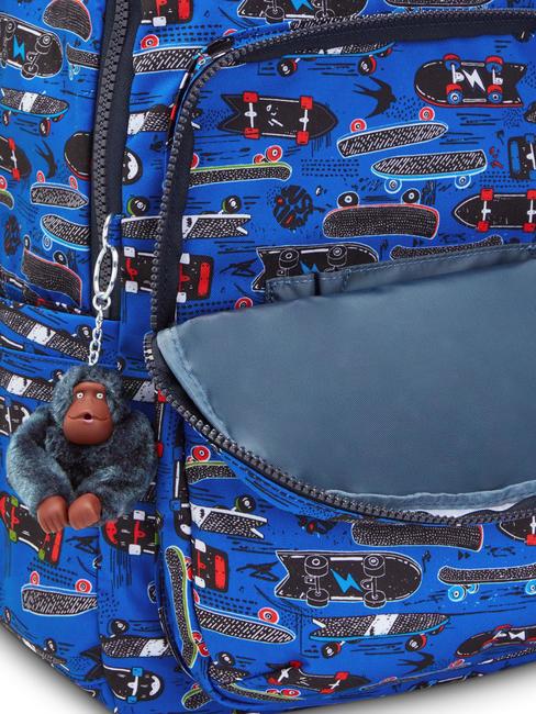 SEOUL KIDS Rucsac pentru laptop de 15". noua imprimare scate mic - Rucsacuri pentru școală și timp liber