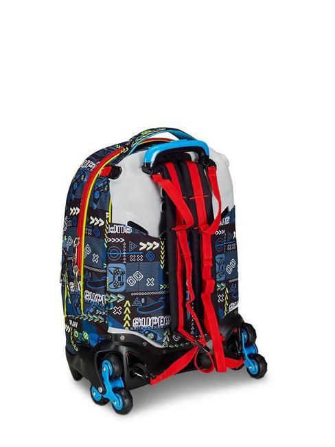 FUNNYGOAL Rucsac troler 3 in 1, detasabil FIERY RED - Rucsacuri cu role