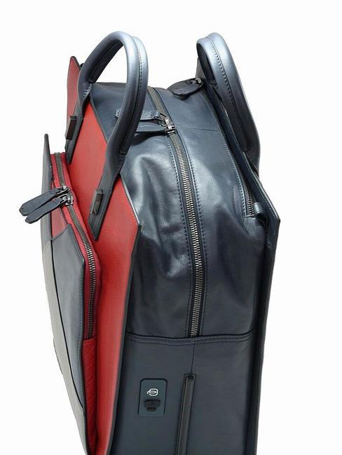 CAMPIONARIO - PRISMA Servieta rucsac din piele, suport pc 15". albastru - Serviete birou