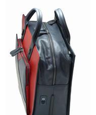 PIQUADRO CAMPIONARIO - PRISMA Servieta rucsac din piele, suport pc 15". albastru - Serviete birou - 3