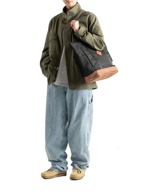 HERITAGE  Cumpărător pe umăr negru/maro şa - Genți femei