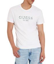 GUESS SS CN IRIDESCENT Tricou din bumbac stretch alb purpuriu - tricou - 3