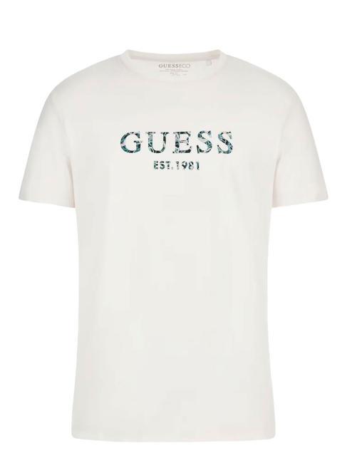 SS CN IRIDESCENT Tricou din bumbac stretch alb purpuriu - tricou