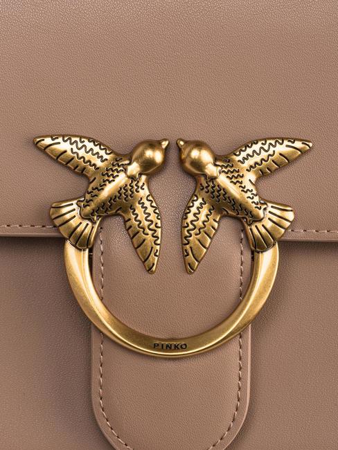 CLASSIC LOVE BAG O singură geantă biscuit de ghimbir-aur antic - Genți femei