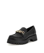 GUESS ALMOSTY Mocasin cu lanț cu logo 4G BLACK - Pantofi femei - 3