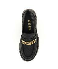 GUESS ALMOSTY Mocasin cu lanț cu logo 4G BLACK - Pantofi femei - 4