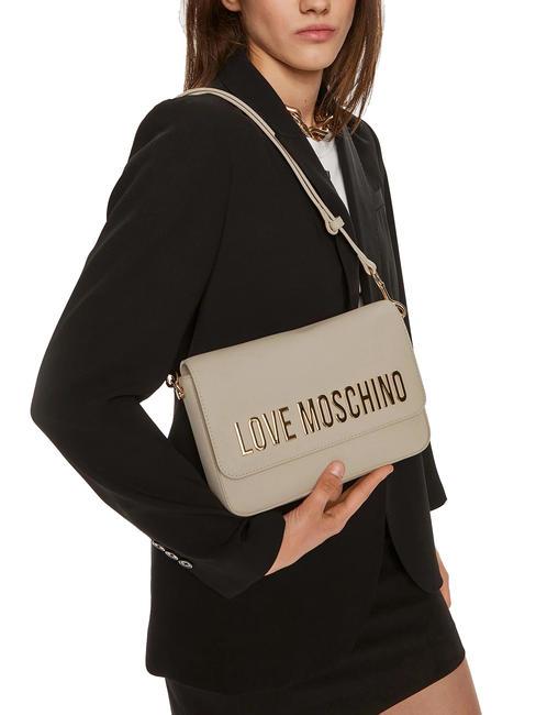 LETTERING geanta de umar fildeş - Genți femei