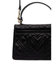 LOVE MOSCHINO QUILTED Geanta servieta cu bareta de umar negru - Genți femei - 3