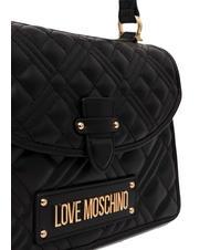 LOVE MOSCHINO QUILTED Geanta servieta cu bareta de umar negru - Genți femei - 4