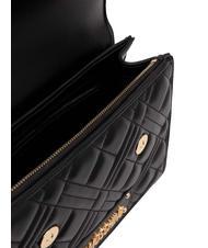 LOVE MOSCHINO QUILTED Geanta servieta cu bareta de umar negru - Genți femei - 5