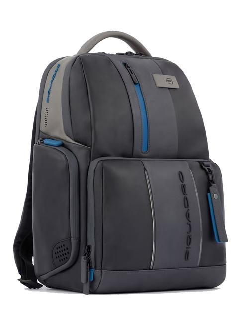 Rucsac URBAN FAST-CHECK, suport pentru computer 15,6 ", din piele negru grigiongr - Rucsacuri pentru laptop