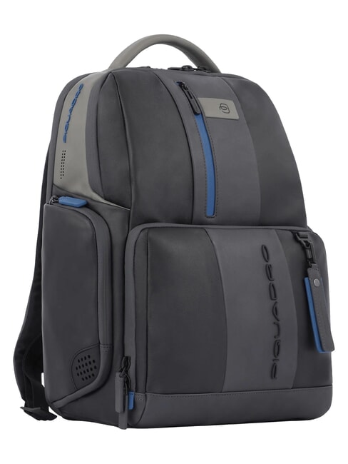 Rucsac URBAN FAST-CHECK, suport pentru computer 15,6 ", din piele negru grigiongr - Rucsacuri pentru laptop