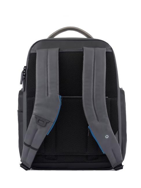 Rucsac URBAN FAST-CHECK, suport pentru computer 15,6 ", din piele negru grigiongr - Rucsacuri pentru laptop