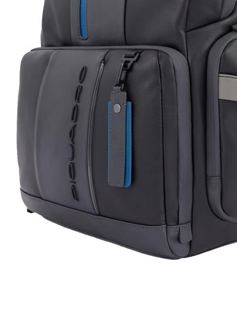 Rucsac URBAN FAST-CHECK, suport pentru computer 15,6 ", din piele negru grigiongr - Rucsacuri pentru laptop