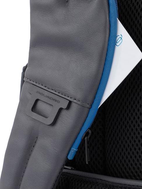 Rucsac URBAN FAST-CHECK, suport pentru computer 15,6 ", din piele negru grigiongr - Rucsacuri pentru laptop