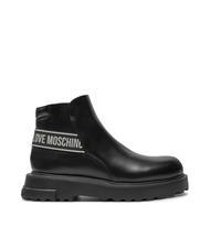 LOVE MOSCHINO SQUARE 40 Botine Beatles din piele negru - Pantofi femei - 2