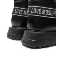LOVE MOSCHINO SQUARE 40 Botine Beatles din piele negru - Pantofi femei - 5