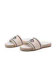 ROCCOBAROCCO RB Papuc de p&acirc;nză aproape alb - Pantofi femei - 4