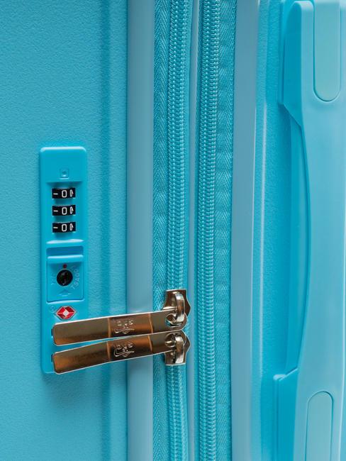 LIGHT POP 1 Cărucior mare extensibil albastru de apă - Trolere rigide