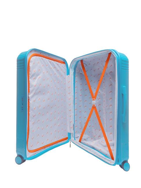 LIGHT POP 1 Set cărucior: cabina+mediu și mare extensibil albastru de apă - Set trolere