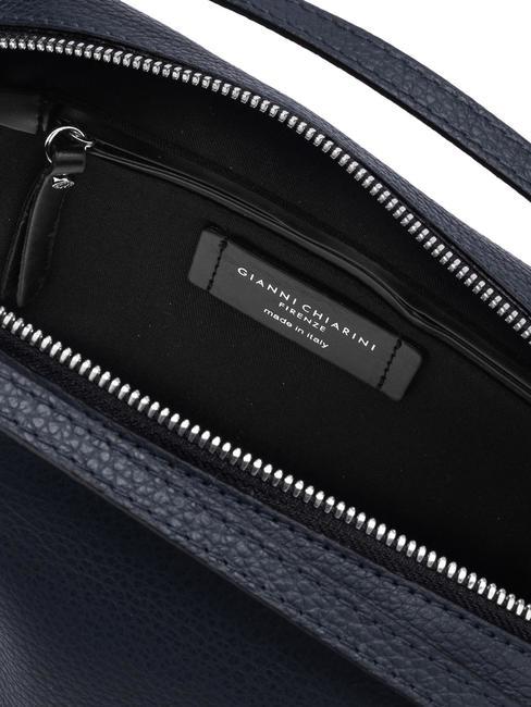 ALIFA Geanta din piele cu bareta de umar BLUE - Genți femei