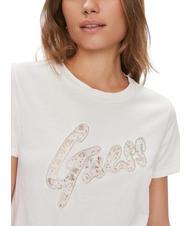 GUESS LACE Tricou din bumbac cremwhi - tricou - 3