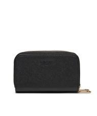 GUESS DOUBLE ZIP Portofel cu imprimeu Saffiano BLACK - Portofele femei - 3