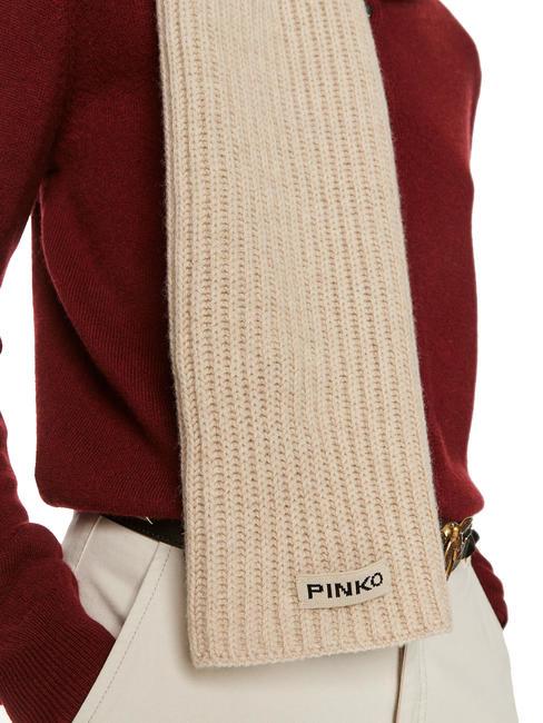 LYKOI  Eșarfă de lână bej - taupe - Eșarfe