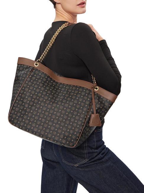 HERITAGE Geanta de umar, transformabila negru maro - Genți femei