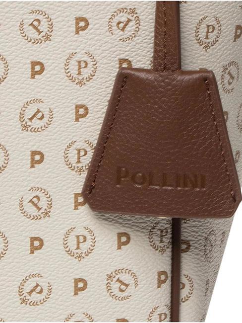 HERITAGE Geanta de umar, transformabila fildeș / brun - Genți femei