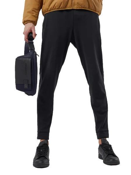 BRIEF 2 Geanta cu curea din piele si stofa albastru - Borsete de brâu