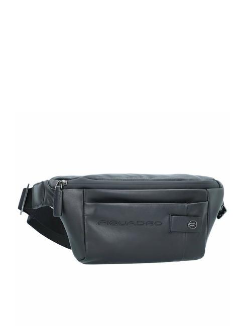 URBAN Geanta cu curea din piele negru - Borsete de brâu