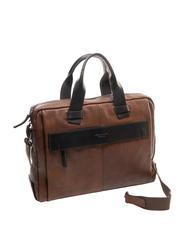 PIQUADRO CAMPIONARIO - PYRAMID Servieta din piele, suport pc 15". BROWN - Serviete birou - 2