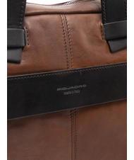 PIQUADRO CAMPIONARIO - PYRAMID Servieta din piele, suport pc 15". BROWN - Serviete birou - 4