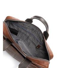 PIQUADRO CAMPIONARIO - PYRAMID Servieta din piele, suport pc 15". BROWN - Serviete birou - 5