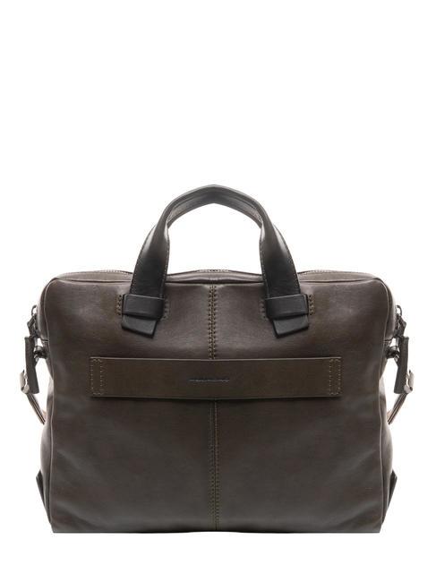 CAMPIONARIO - PYRAMID Servieta din piele pentru pc 14" VERDE - Serviete birou