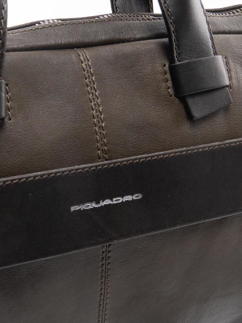 CAMPIONARIO - PYRAMID Servieta din piele pentru pc 14" VERDE - Serviete birou