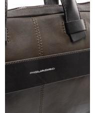 PIQUADRO CAMPIONARIO - PYRAMID Servieta din piele pentru pc 14" VERDE - Serviete birou - 4