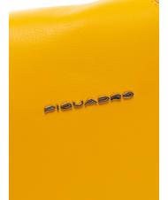 PIQUADRO CAMPIONARIO - MUSE Geantă de umăr din piele cu curea de umăr galben - Genți femei - 3